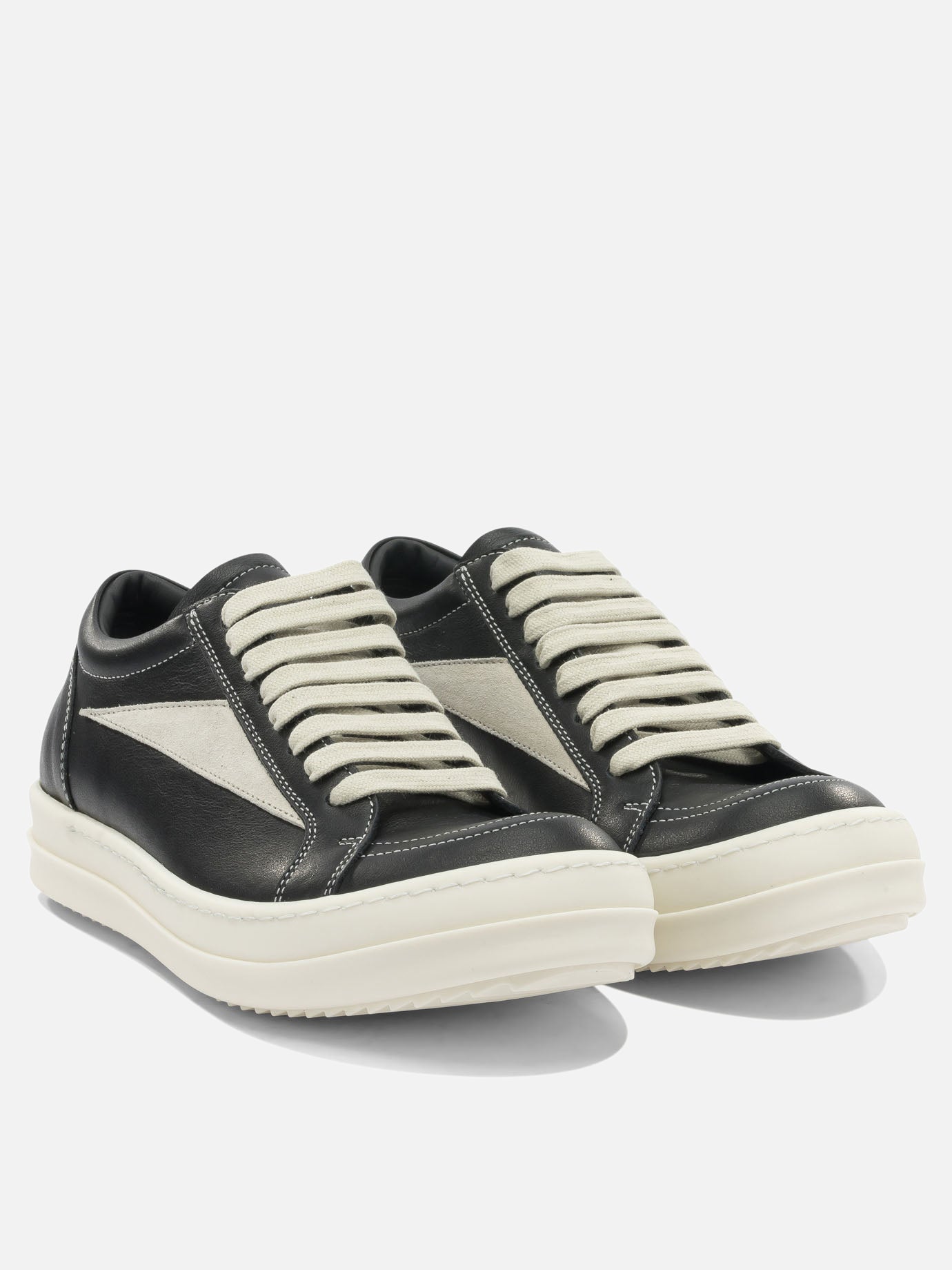 Low top sneakers 100% cow leather - 100% thermoplastic rubber  Black - Rick Owens Women | PDP | VIETTI Online Store | Zoom-Modal_2
