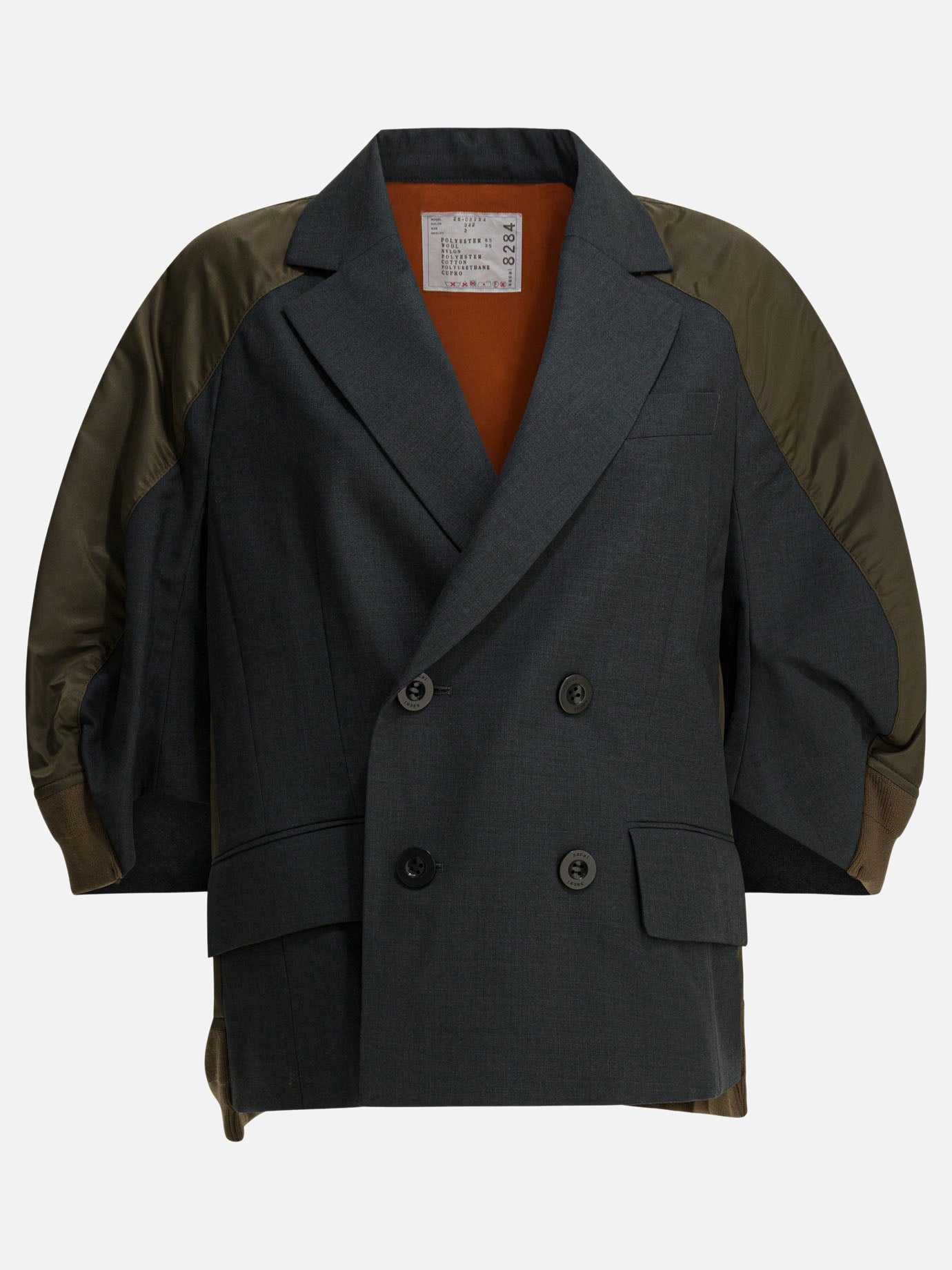 Blazers Solid colour  Grey - Sacai Women | PDP | VIETTI Online Store | thumbnail