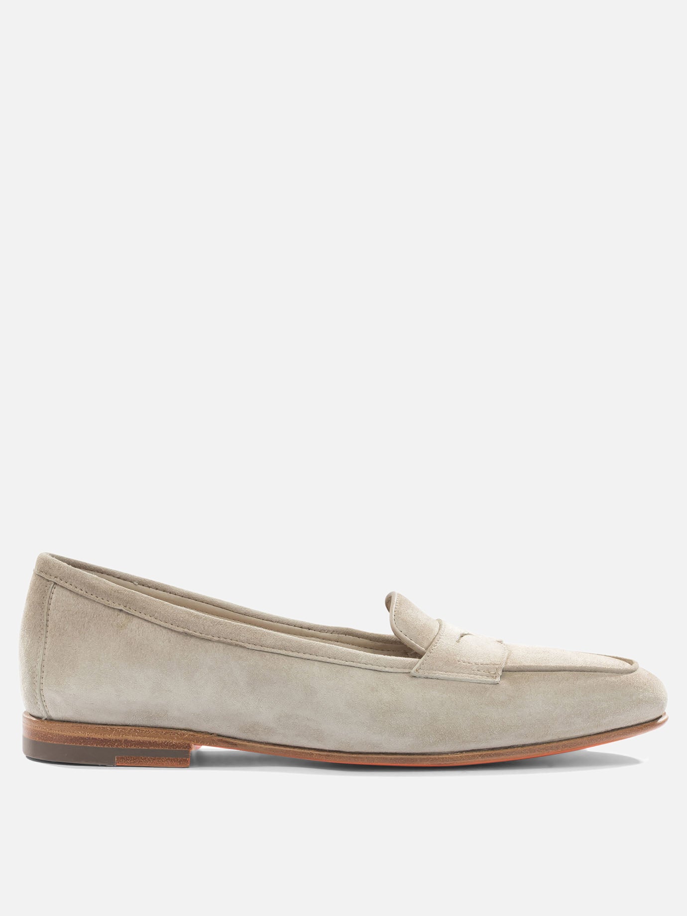 Mocassini 100% suede - 100% leather  Beige - Santoni Donna | PDP | VIETTI Online Store | thumbnail