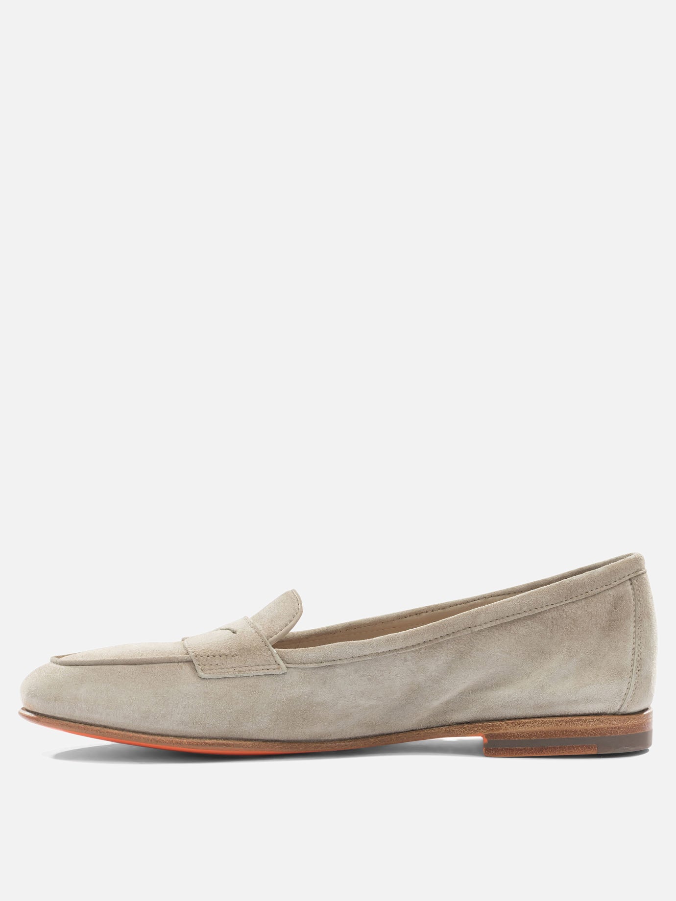 Mocassini 100% suede - 100% leather  Beige - Santoni Donna | PDP | VIETTI Online Store | thumbnail_3
