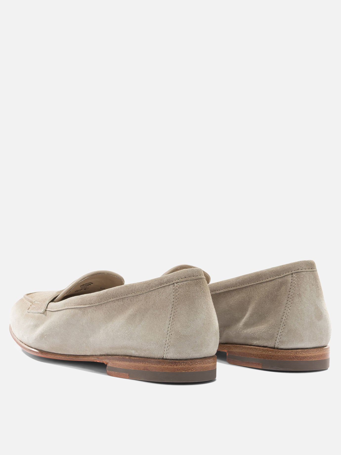 Mocassini 100% suede - 100% leather  Beige - Santoni Donna | PDP | VIETTI Online Store | thumbnail_4