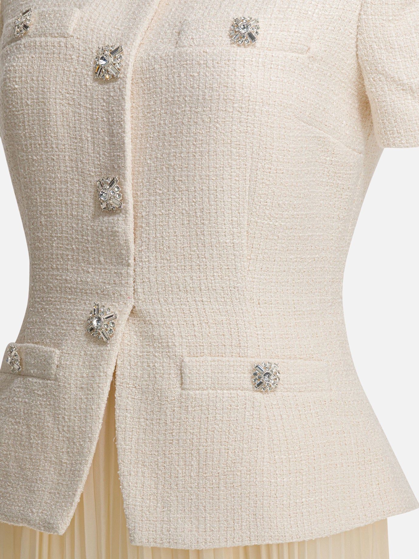 Abiti midi Solid colour  Bianco - Self-portrait Donna | PDP | VIETTI Online Store | Zoom-Modal_4
