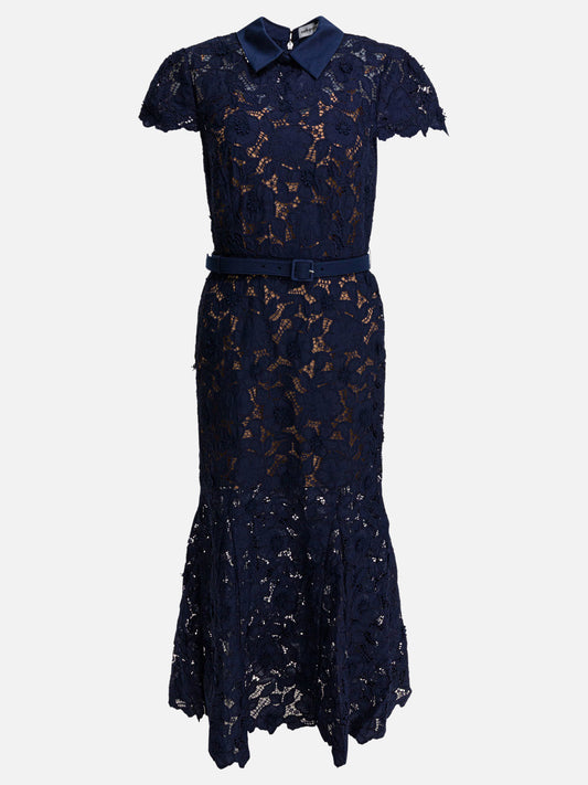 Midi dresses Solid colour  Blue - Self-portrait Women | VIETTI Online Store 
