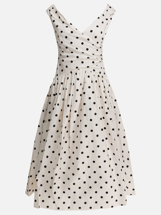 Midi dresses Polka dots  White - Self-portrait Women | VIETTI Online Store 
