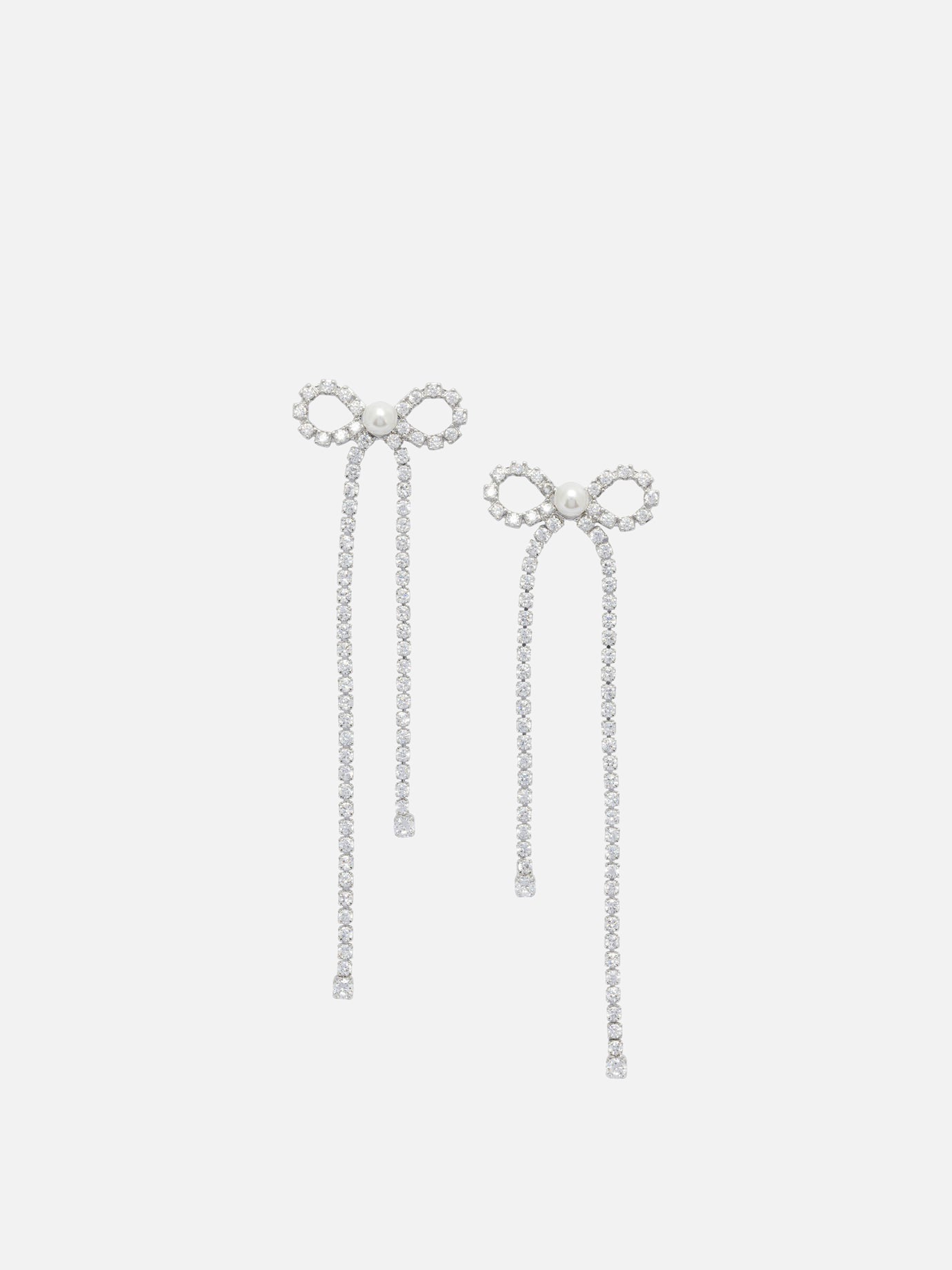 Earrings 100% brass  Silver - Self-portrait Women | PDP | VIETTI Online Store | thumbnail