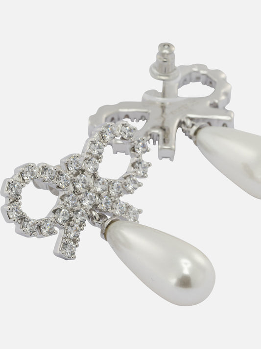 Earrings 100% brass  White - Self-portrait Women | PLP | VIETTI Online Store | 2
