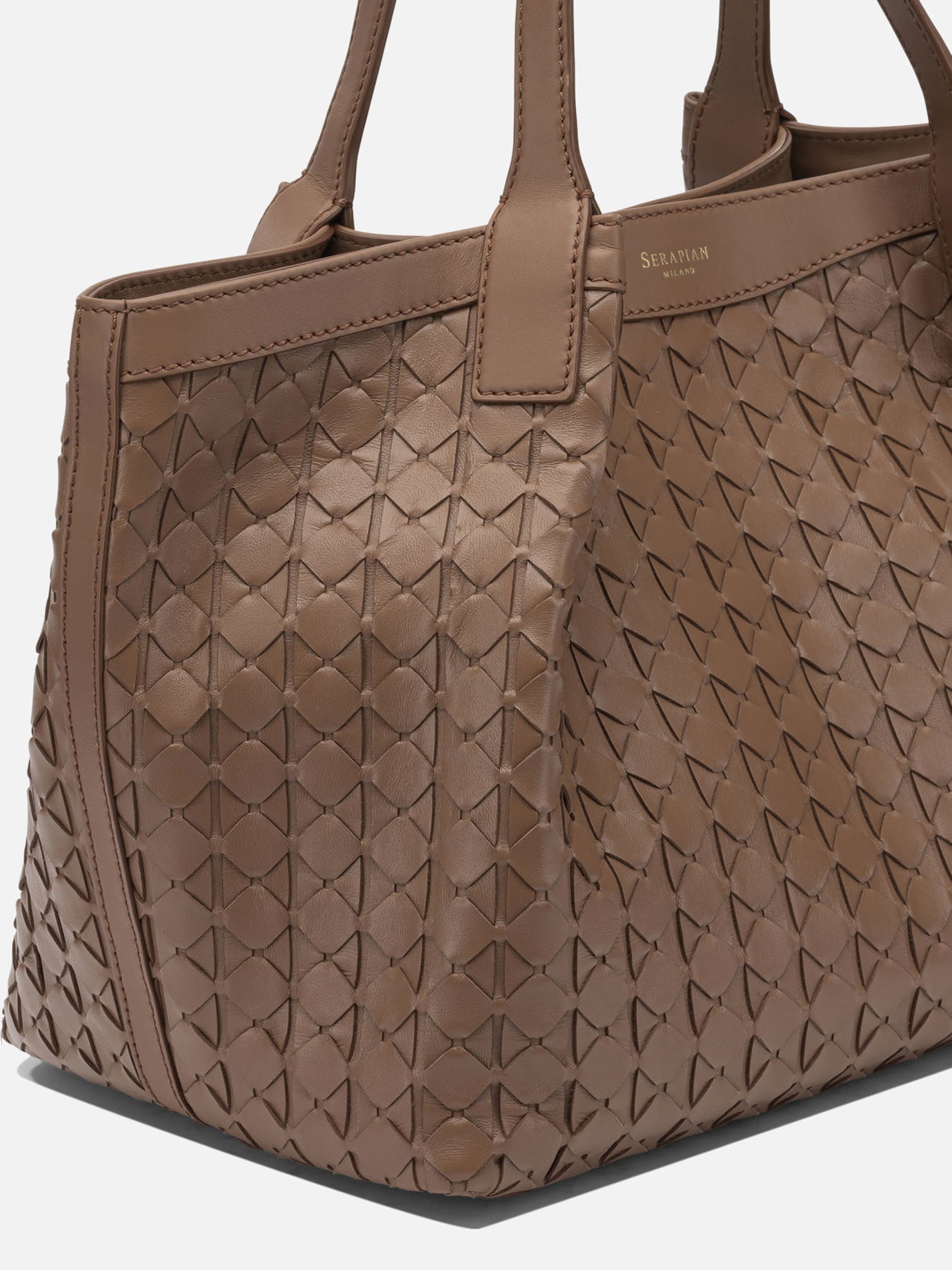 Small bags 100% nappa leather  Brown - Serapian Women | PDP | VIETTI Online Store | thumbnail_4