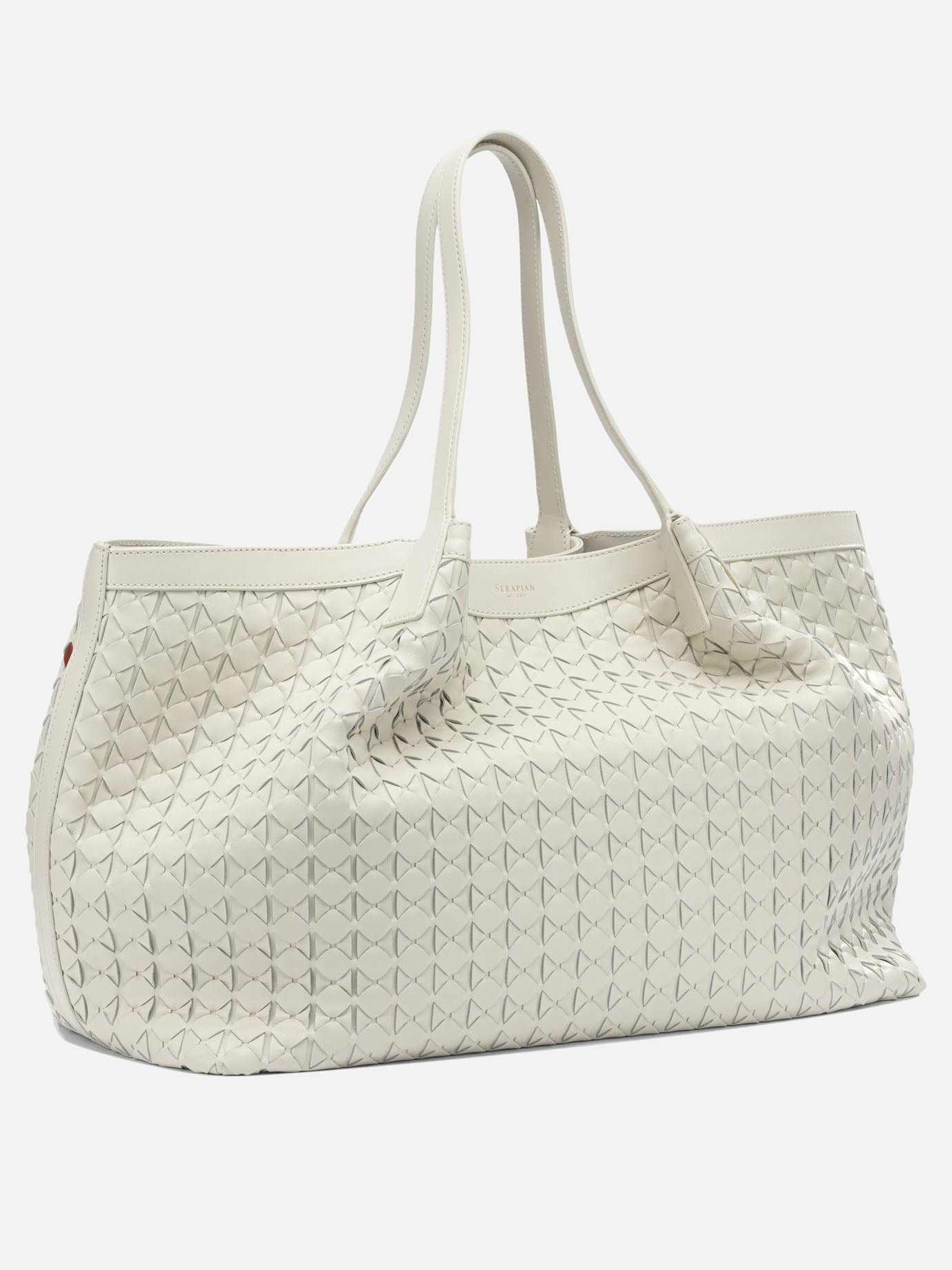 Large bags 100% nappa leather  White - Serapian Women | PDP | VIETTI Online Store | thumbnail_2