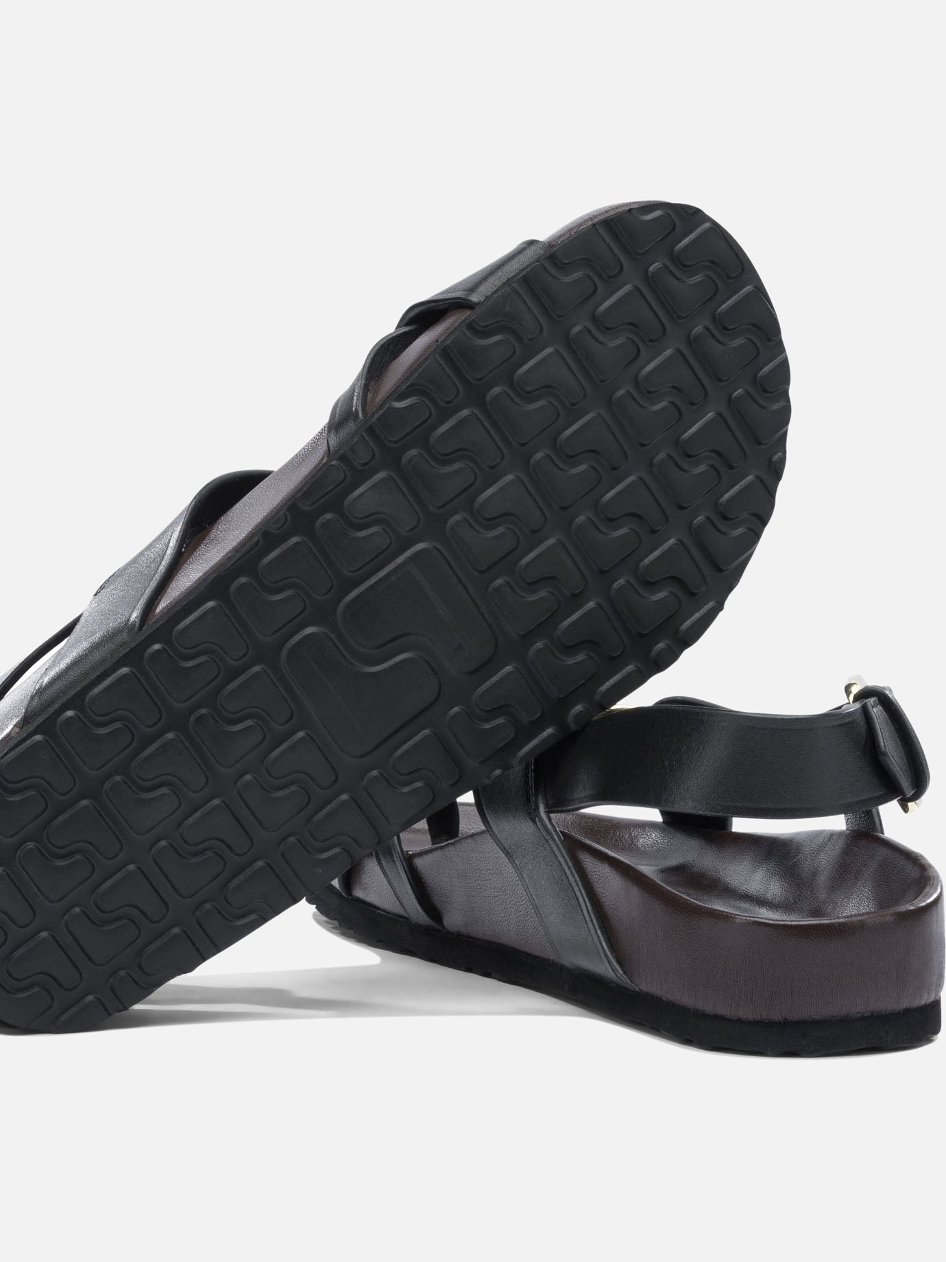 Flat sandals 100% leather - 100% rubber  Black - Soeur Women | PDP | VIETTI Online Store | Zoom-Modal_5

