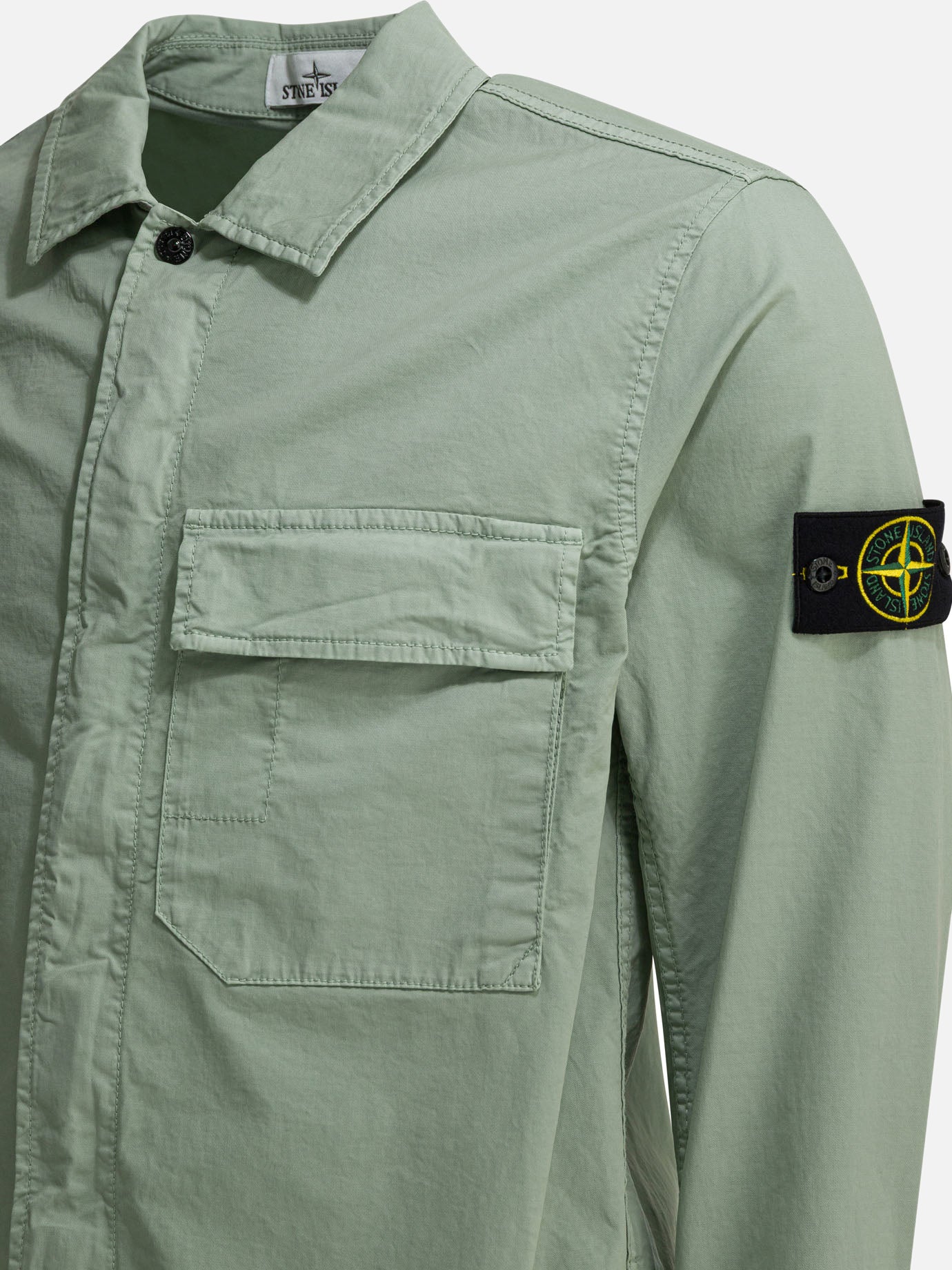 Overshirt jackets Solid colour  Green - Stone Island Men | PDP | VIETTI Online Store | Zoom-Modal_4
