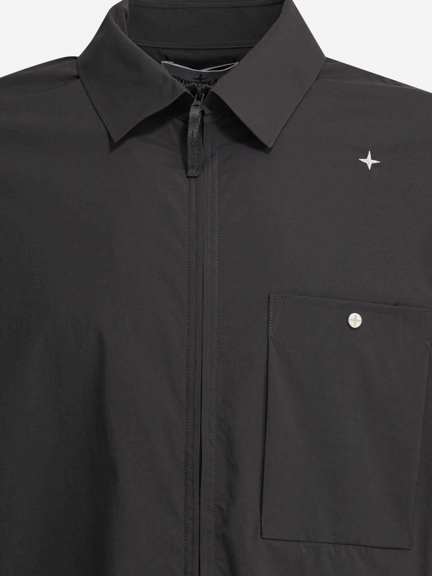 Overshirt jackets Solid colour  Grey - Stone Island Men | PDP | VIETTI Online Store | Zoom-Modal_3
