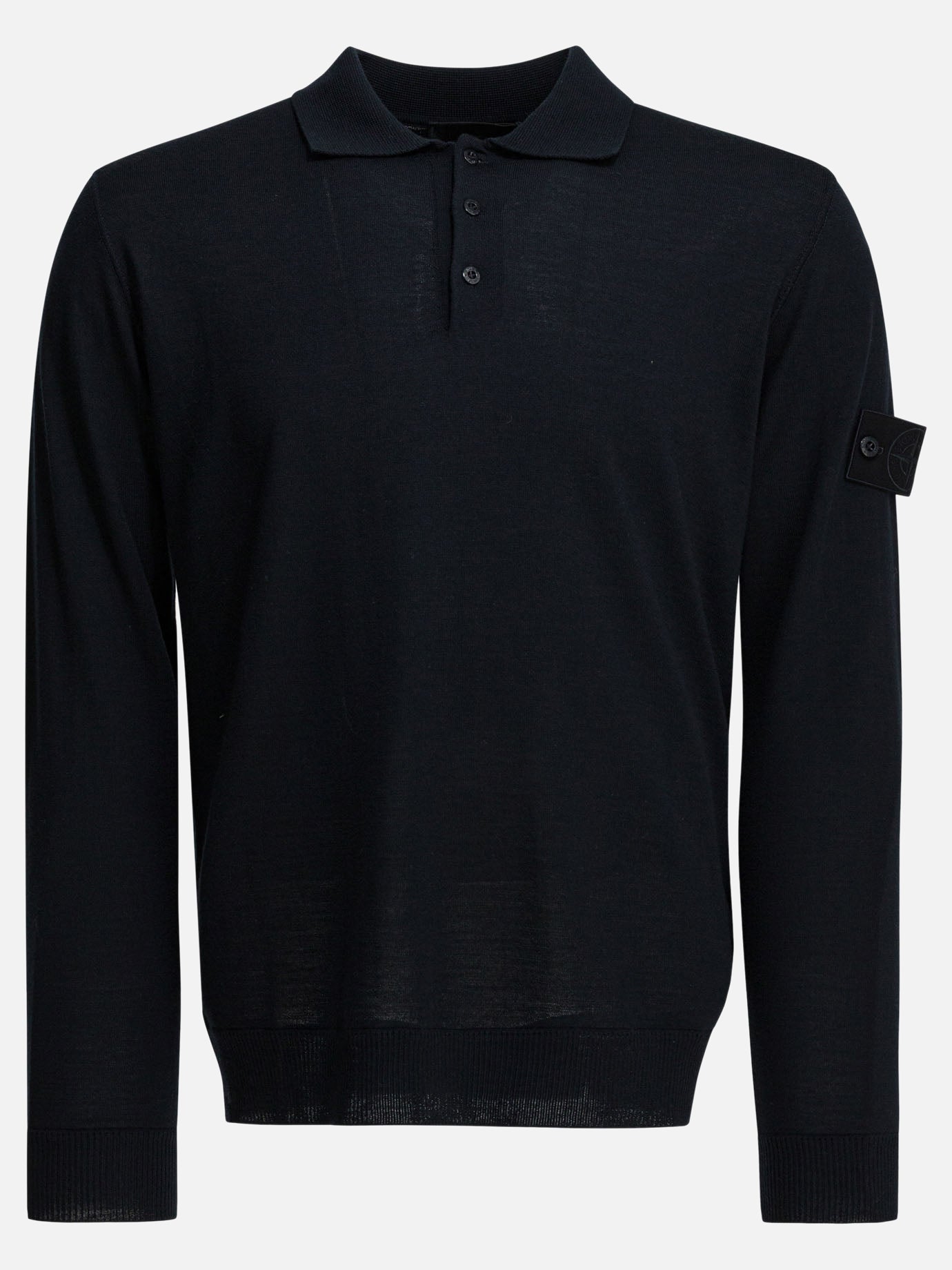 Polo sweater Solid colour  Blue - Stone Island Men | PDP | VIETTI Online Store | thumbnail