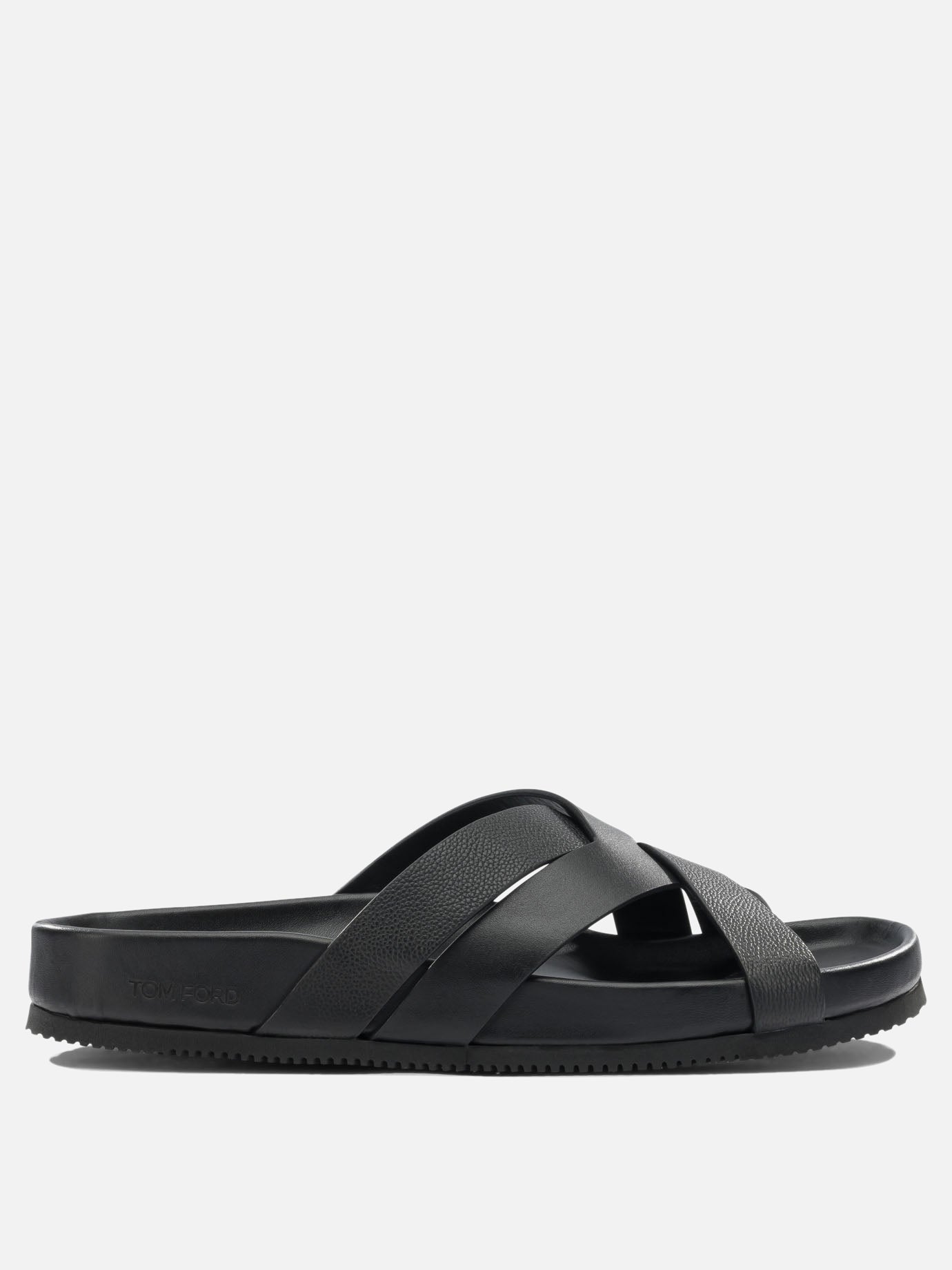 Slides 100% leather - 100% rubber  Black - Tom Ford Men | PDP | VIETTI Online Store | Zoom-Modal
