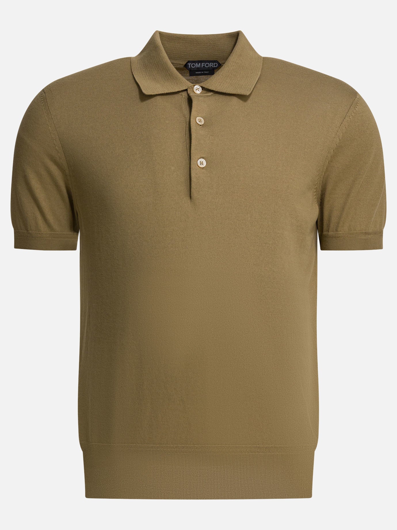 Polo con bottoni Solid colour  Beige - Tom Ford Uomo | PDP | VIETTI Online Store | thumbnail