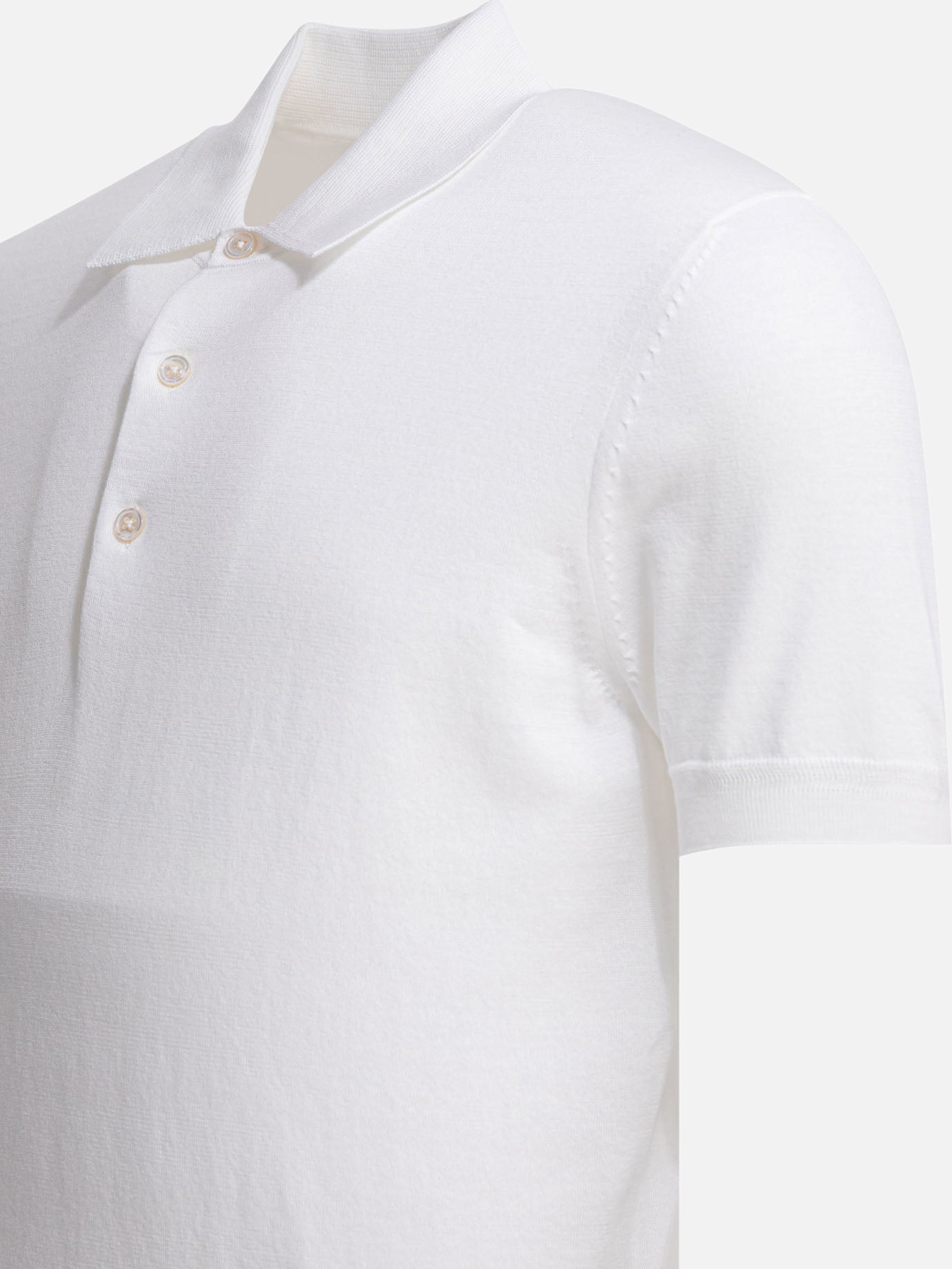 Polo con bottoni Solid colour  Bianco - Tom Ford Uomo | PDP | VIETTI Online Store | Zoom-Modal_4
