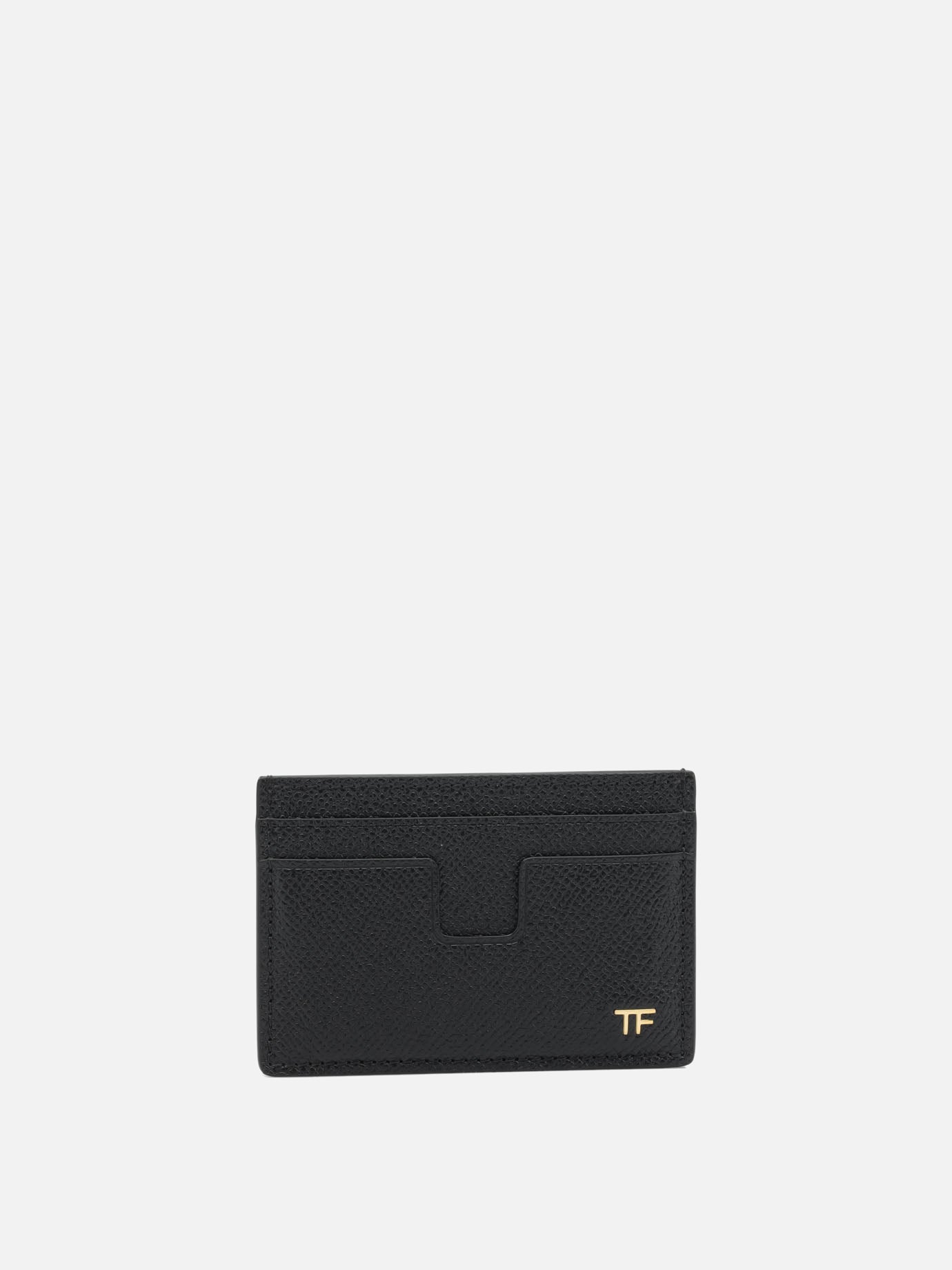 Portacarte 100% calf leather  Nero - Tom Ford Uomo | PDP | VIETTI Online Store | Zoom-Modal
