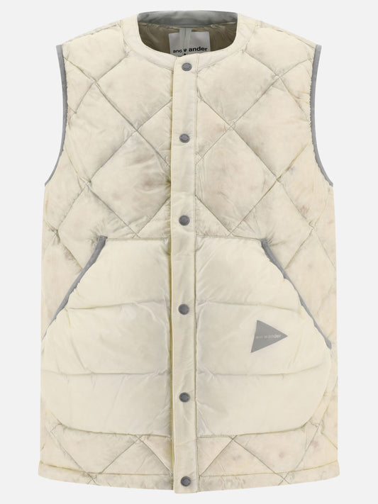 Vest jackets 100% nylon - Padding: down and feather  White - and Wander Men | PLP | VIETTI Online Store 
