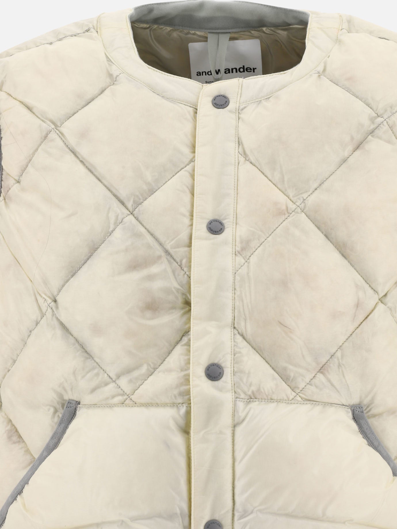 Vest jackets 100% nylon - Padding: down and feather  White - and Wander Men | PDP | VIETTI Online Store | thumbnail_3
