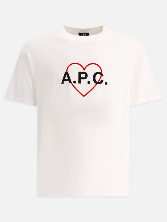 Crewneck t-shirts 100% cotone organico  White - A.P.C. Men | PLP | VIETTI Online Store 
