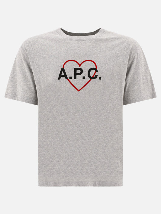 Crewneck t-shirts 100% cotone organico  Grey - A.P.C. Men | PLP | VIETTI Online Store 
