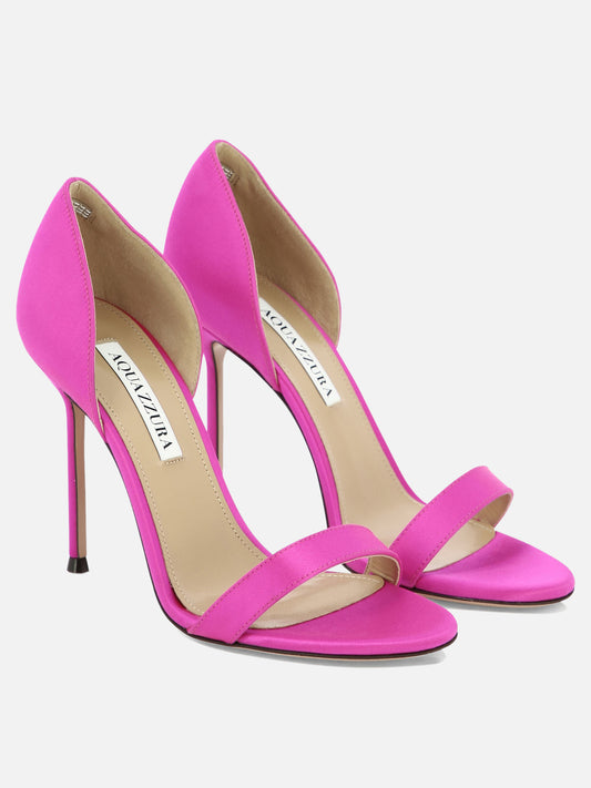 Heeled sandals 70% viscosa 28% seta - 100% cuoio  Fuchsia - Aquazzura Women | PLP | VIETTI Online Store | 2
