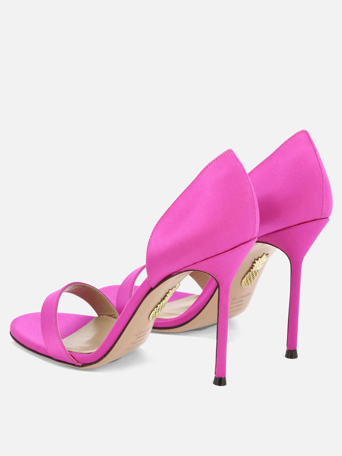 Heeled sandals 70% viscosa 28% seta - 100% cuoio  Fuchsia - Aquazzura Women | PDP | VIETTI Online Store | Zoom-Modal_4

