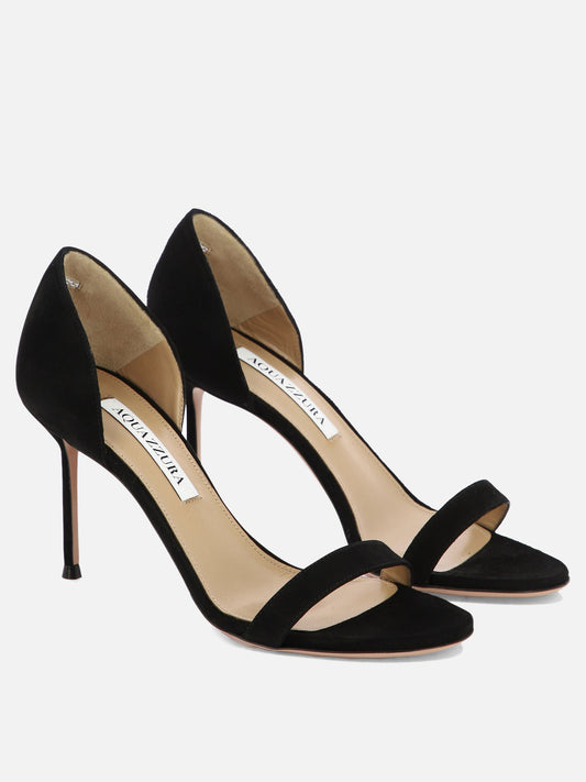 Heeled sandals 100% pelle scamosciata - 100% cuoio  Black - Aquazzura Women | PLP | VIETTI Online Store | 2
