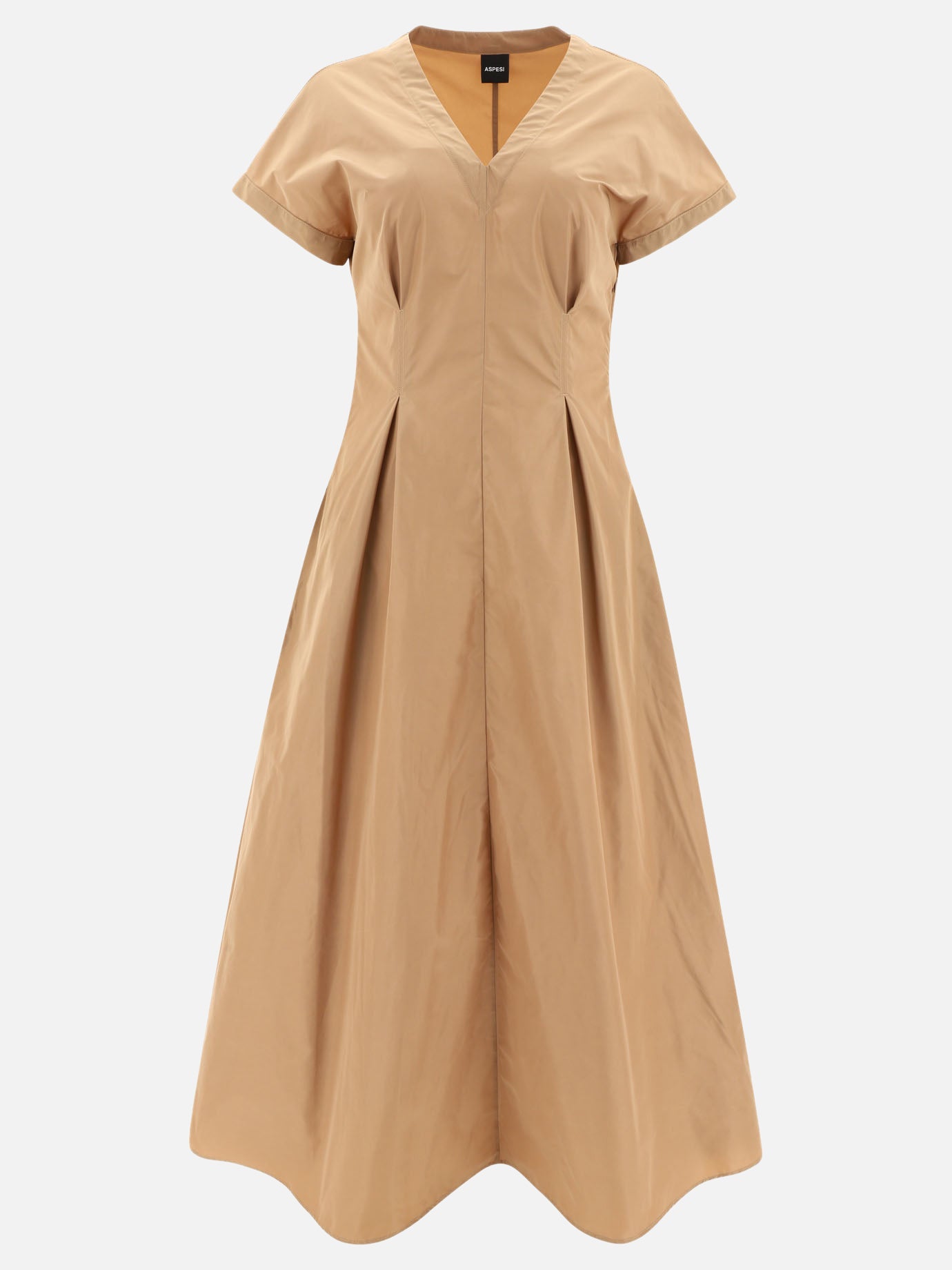 Long dresses 100% poliestere  Beige - Aspesi Women | PDP | VIETTI Online Store | Zoom-Modal
