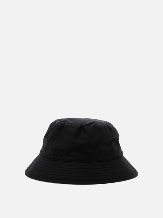Bucket hats 100% cotone cerato  Black - Barbour Men | PLP | VIETTI Online Store 
