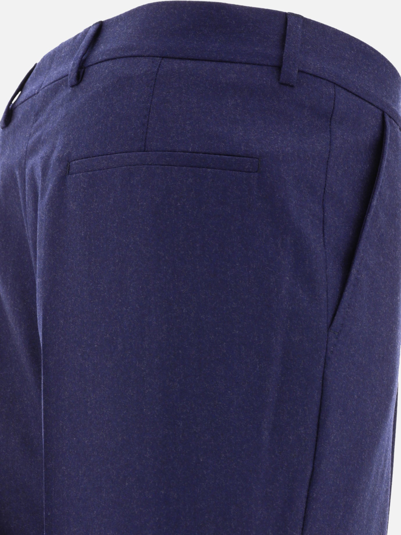 Tailored trousers 100% virgin wool  Blue - Brunello Cucinelli Men | PDP | VIETTI Online Store | Zoom-Modal_4
