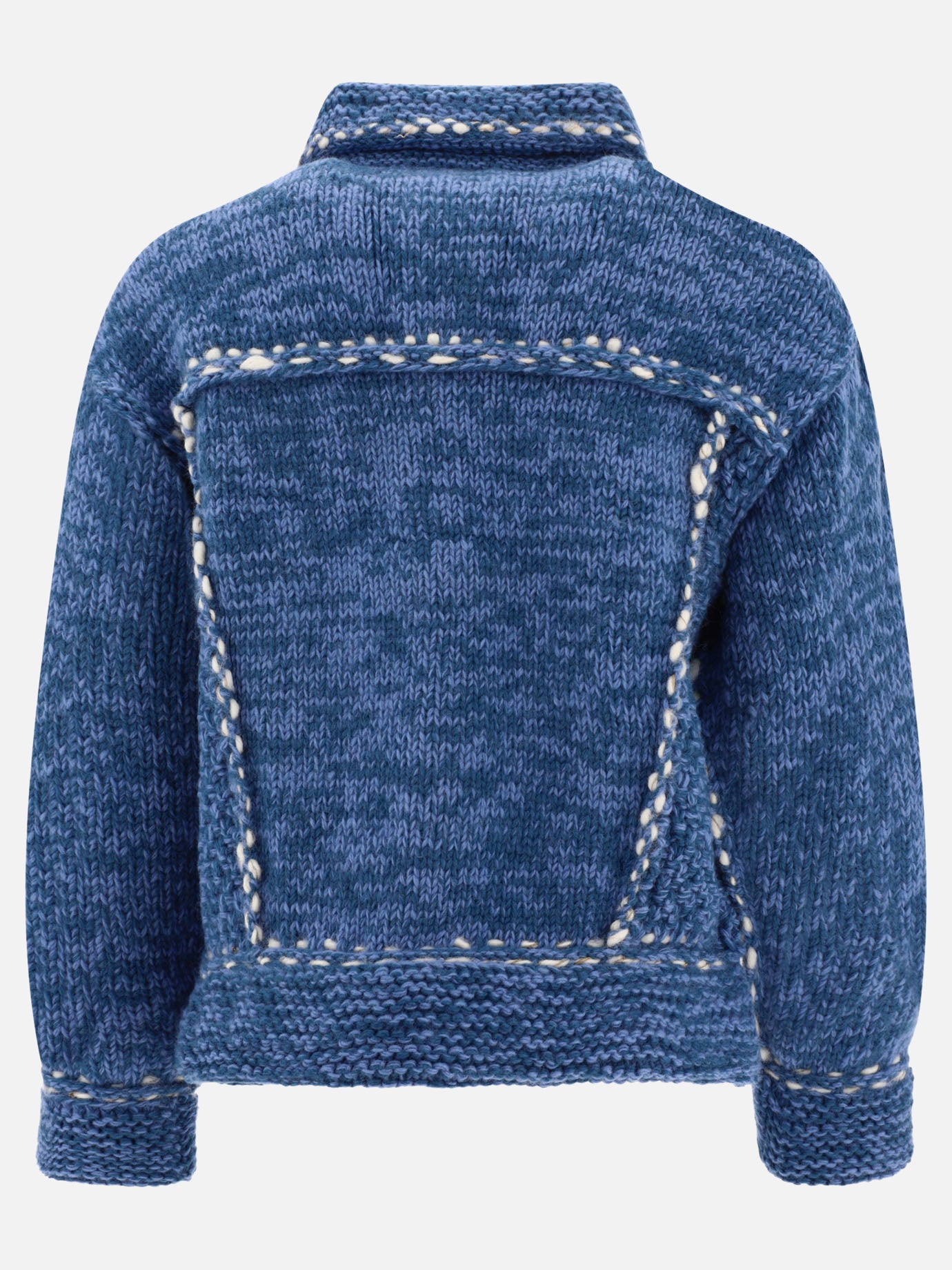 Overshirt jackets 100% wool  Light blue - KAPITAL Men | PDP | VIETTI Online Store | thumbnail_2