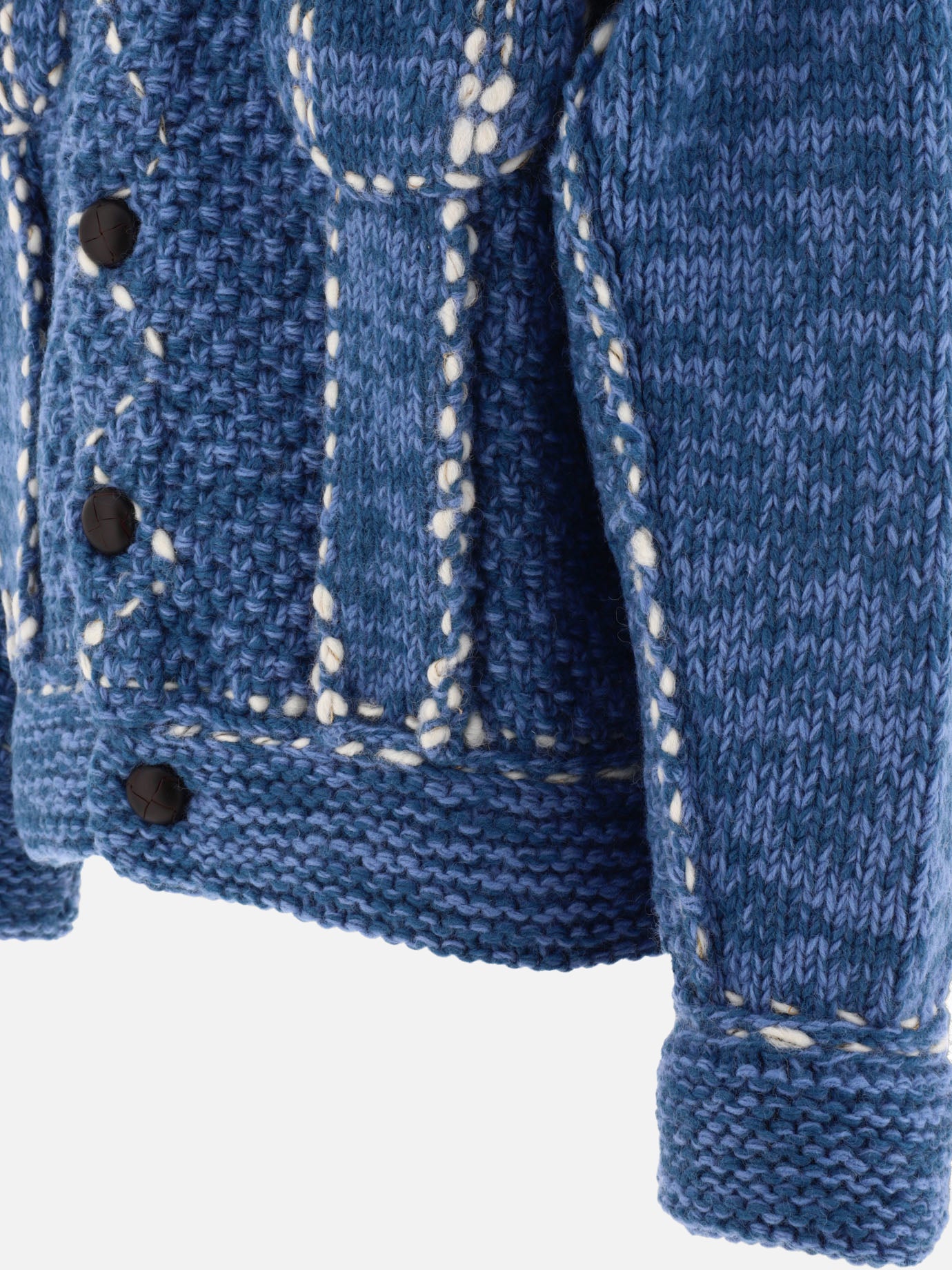 Overshirt jackets 100% wool  Light blue - KAPITAL Men | PDP | VIETTI Online Store | Zoom-Modal_4
