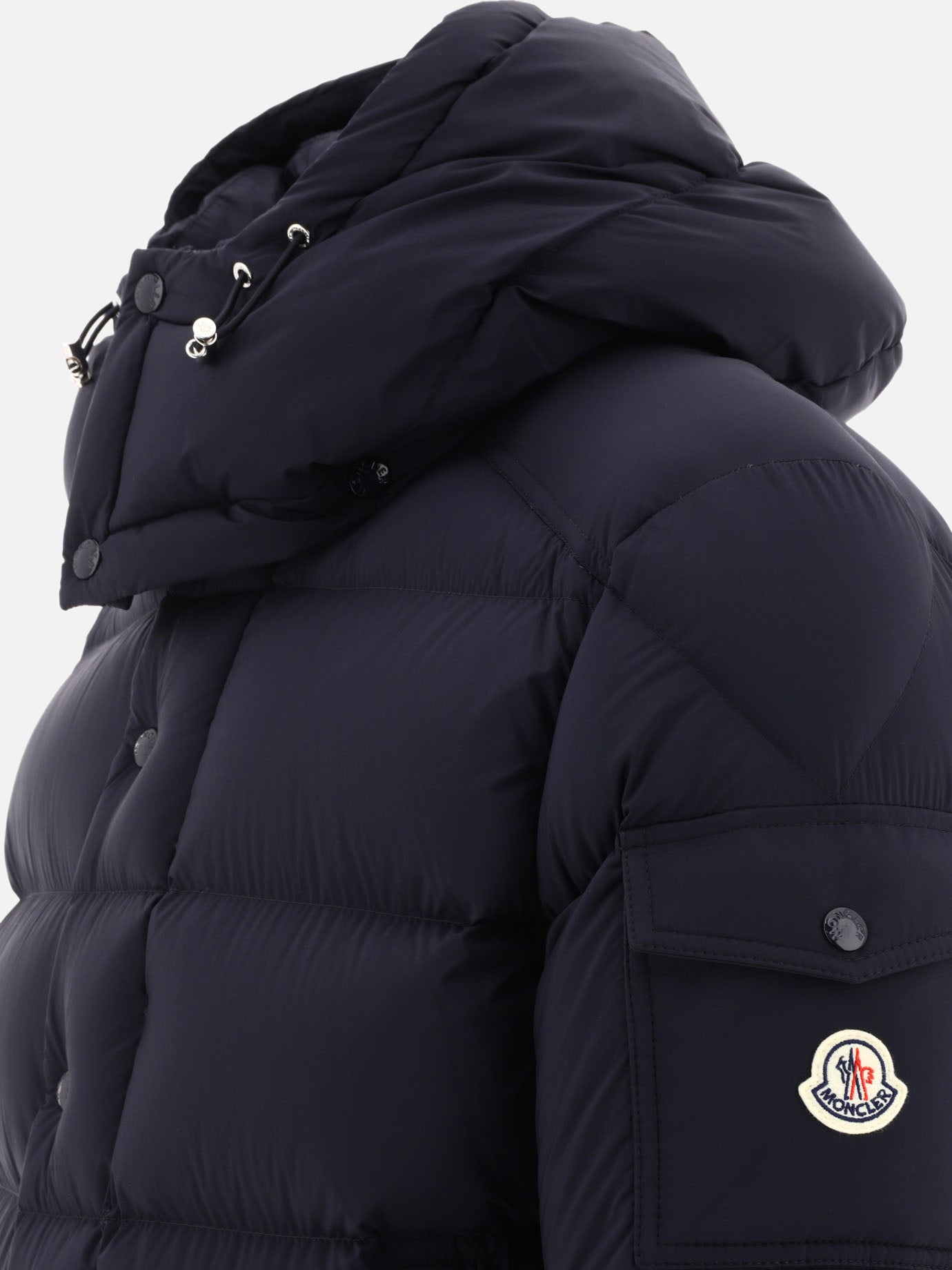 Down coats 100% polyamide - Padding: down and feathers  Blue - Moncler Men | PDP | VIETTI Online Store | Zoom-Modal_4
