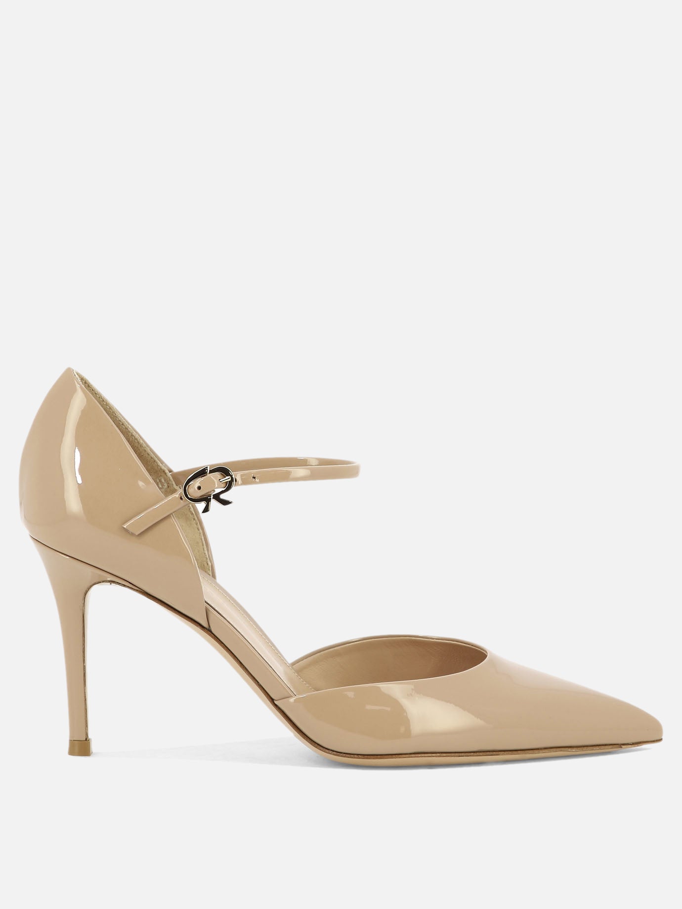 Pumps 100% pelle verniciata - 100% cuoio  Pink - Gianvito Rossi Women | PDP | VIETTI Online Store | thumbnail