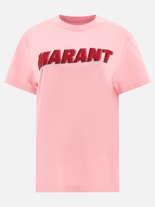 Crewneck t-shirts 100% cotone  Pink - Marant Étoile Women | PLP | VIETTI Online Store 
