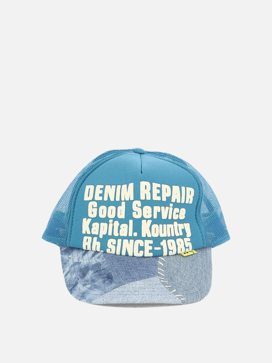 Trucker caps 100% poliestere  Light blue - KAPITAL Men | PLP | VIETTI Online Store 
