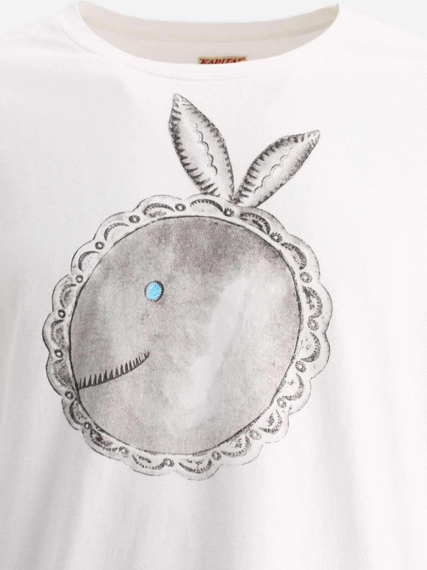 Crewneck t-shirts 100% cotone  White - KAPITAL Men | PDP | VIETTI Online Store | thumbnail_3