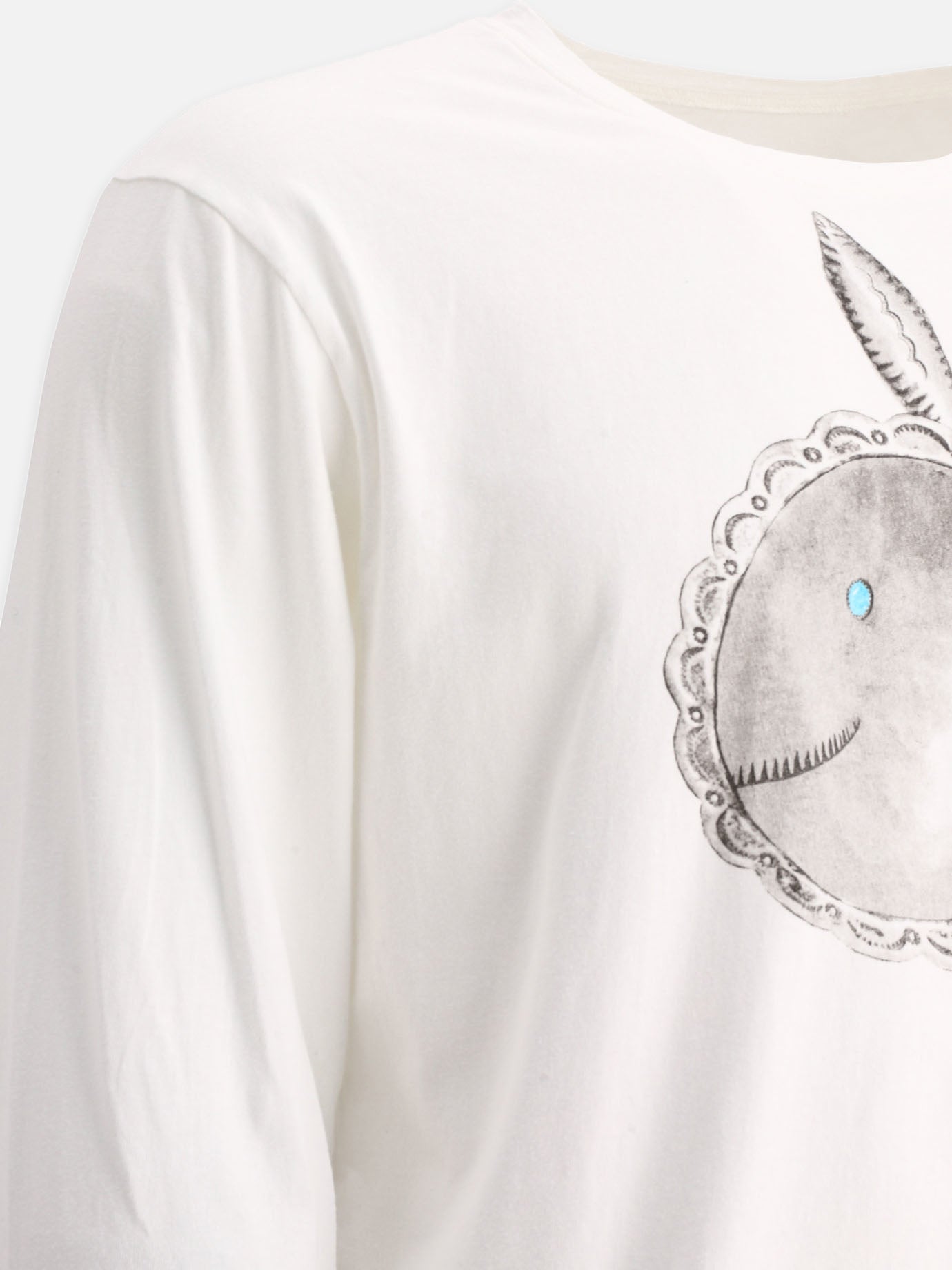Crewneck t-shirts 100% cotone  White - KAPITAL Men | PDP | VIETTI Online Store | thumbnail_4