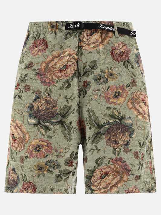 Drawstring shorts 45% rayon 35% poliestere 20% cotone  Green - KAPITAL Men | PLP | VIETTI Online Store 
