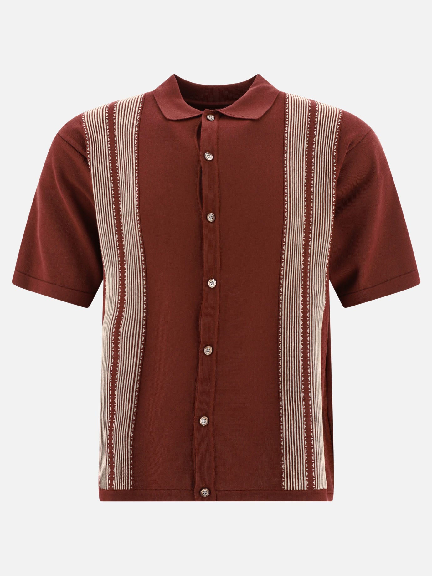 Polo shirts with buttons 100% cotone  Bordeaux - KAPITAL Men | PDP | VIETTI Online Store | thumbnail