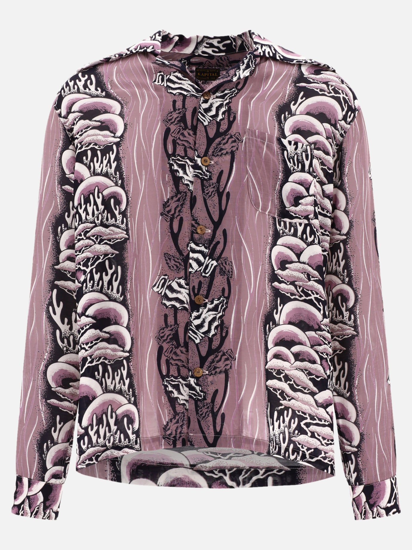 Casual shirts 96% rayon 4% seta  Purple - KAPITAL Men | PDP | VIETTI Online Store | Zoom-Modal
