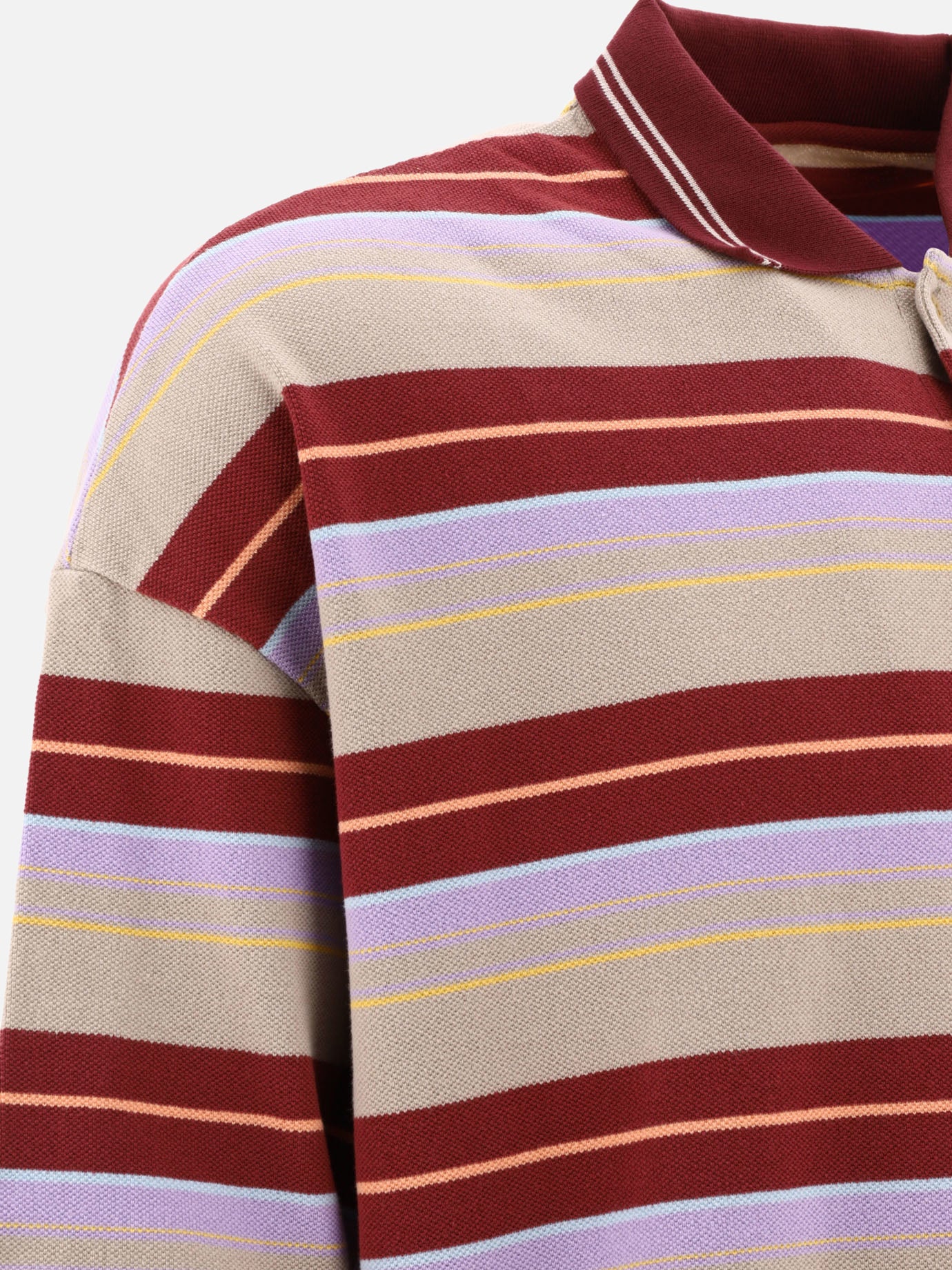Polo shirts with buttons 100% cotone  Bordeaux - KAPITAL Men | PDP | VIETTI Online Store | thumbnail_4