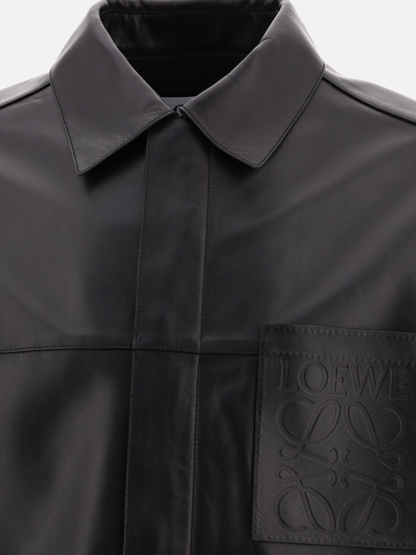 Overshirt jackets 100% nappa  Black - Loewe Men | PDP | VIETTI Online Store | thumbnail_3