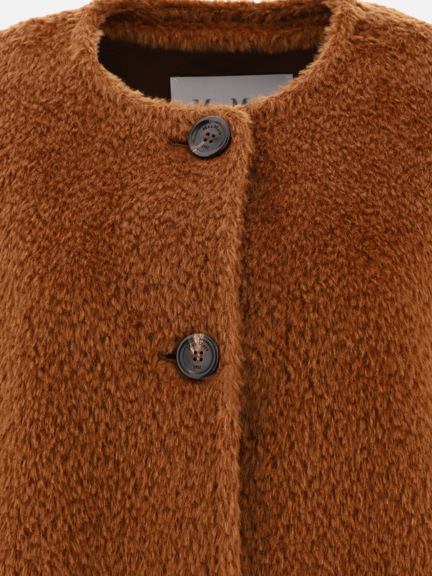 Oversized alpaca and wool coat