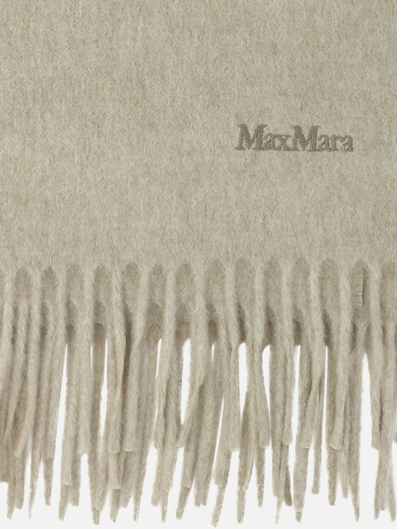 Fringed scarves 100% cashmere  Beige - Max Mara Women | PDP | VIETTI Online Store | Zoom-Modal_2
