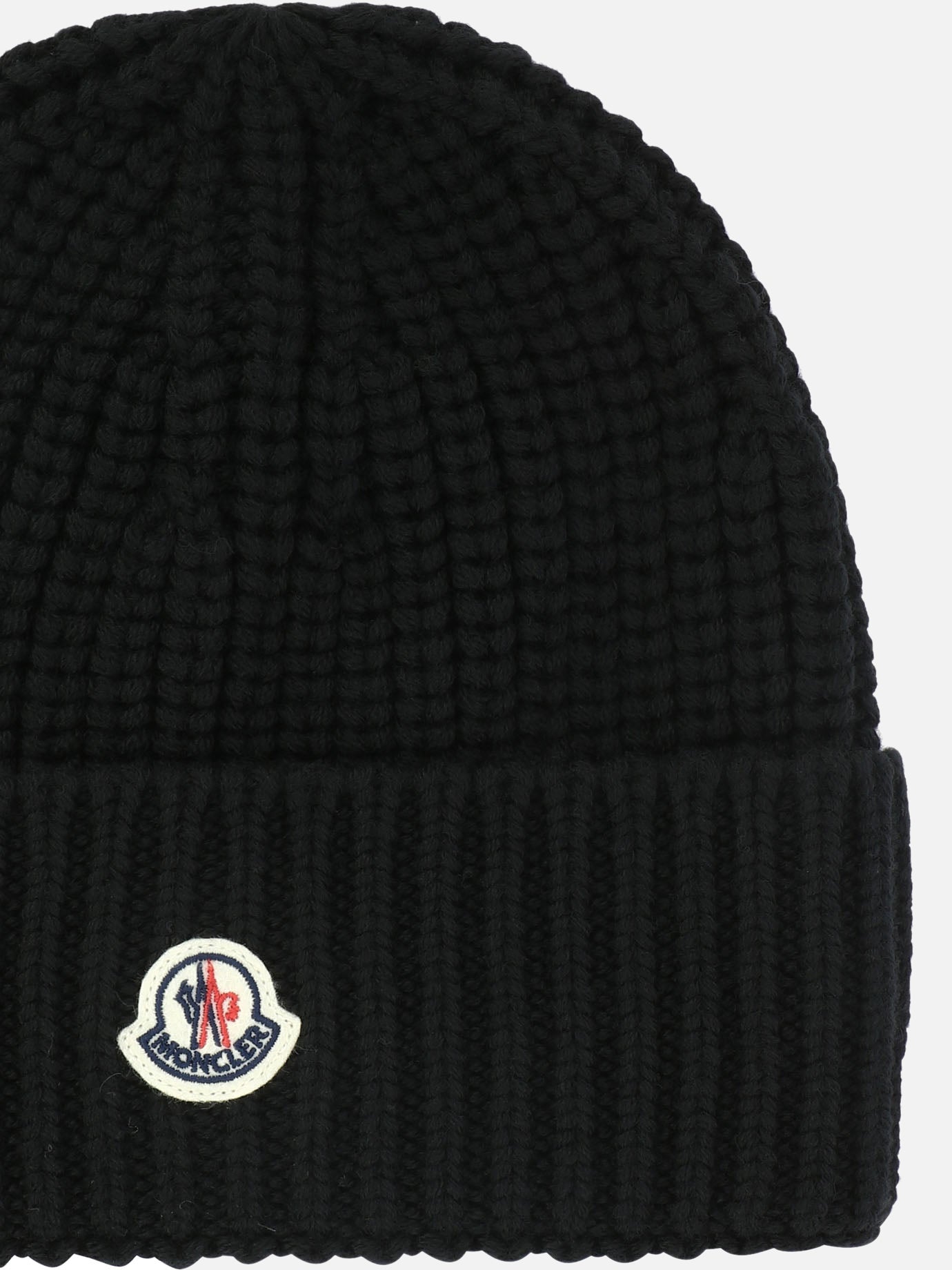 Beanies 100% lana vergine  Black - Moncler Women | PDP | VIETTI Online Store | thumbnail_2