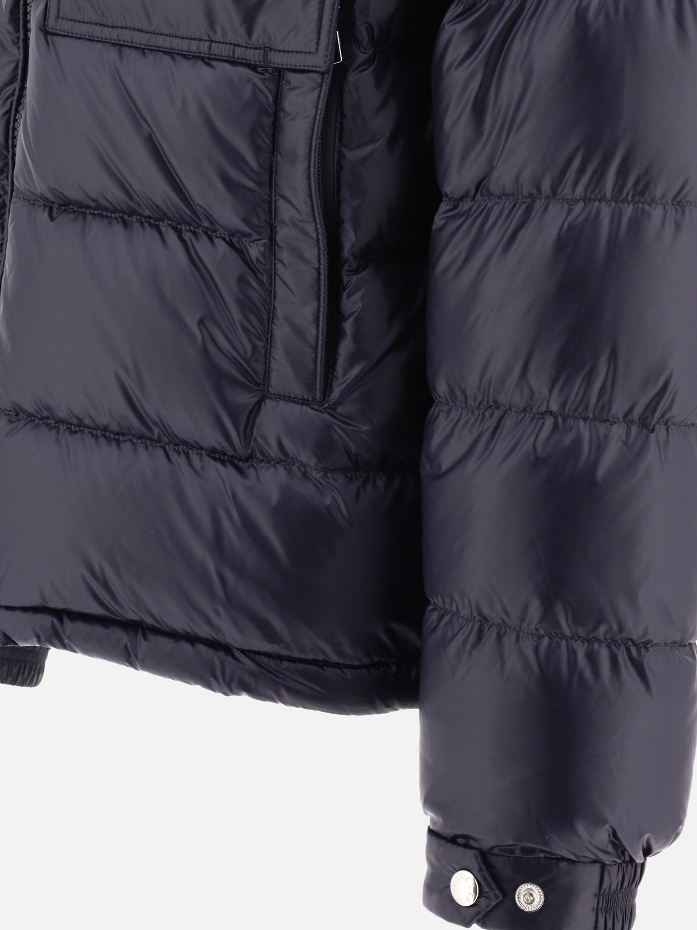 Down coats 100% polyamide - Padding: down and feathers  Blue - Moncler Men | PDP | VIETTI Online Store | thumbnail_4