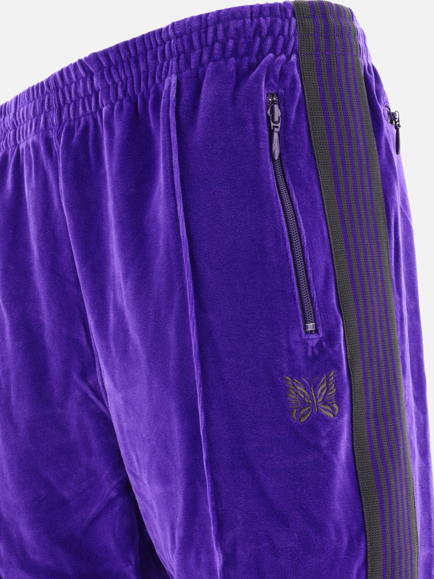 Pantaloni track in velour