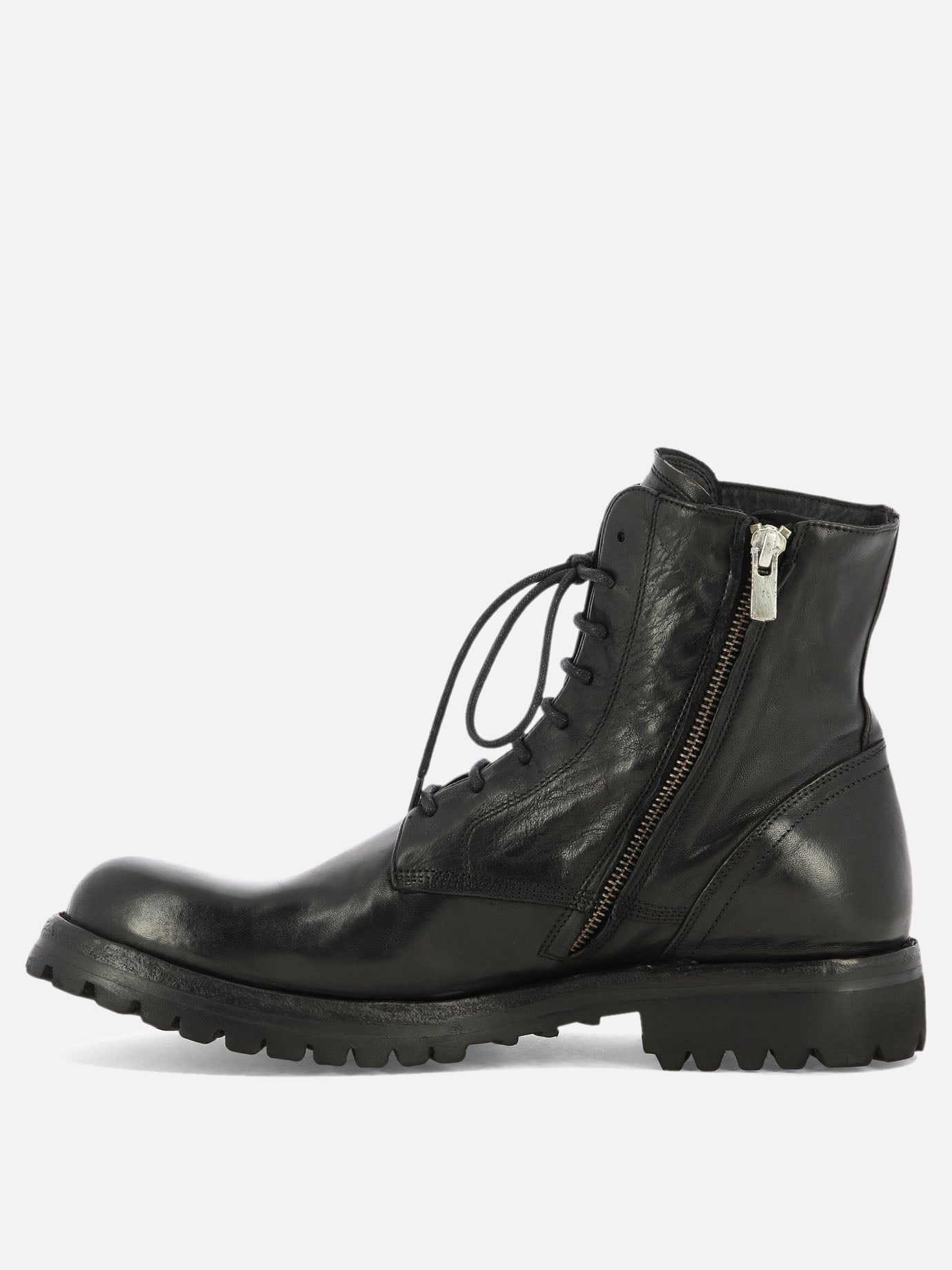 Lace-up boots 100% pelle - 100% gomma  Black - Officine Creative Men | PDP | VIETTI Online Store | thumbnail_3