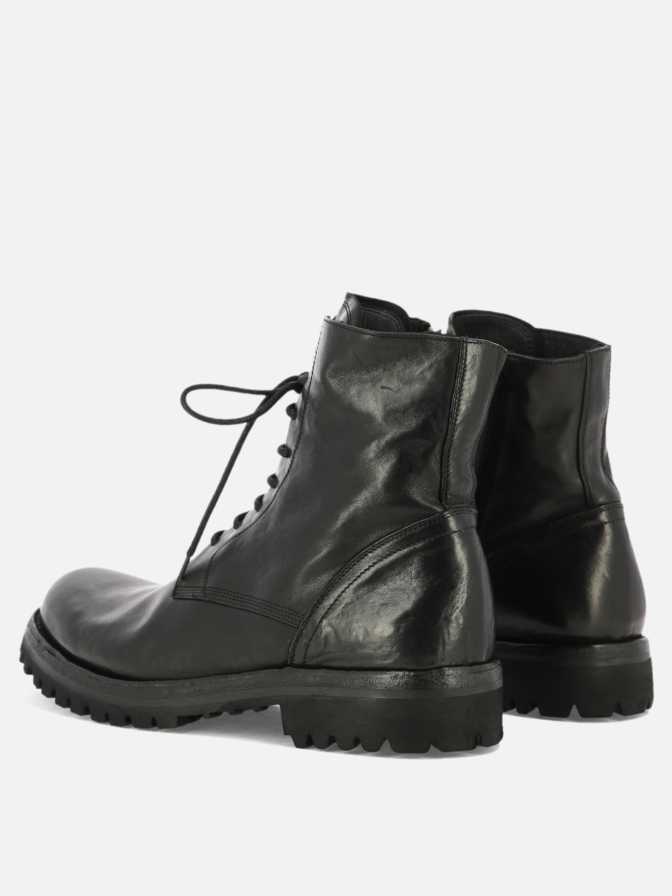 Lace-up boots 100% pelle - 100% gomma  Black - Officine Creative Men | PDP | VIETTI Online Store | thumbnail_4